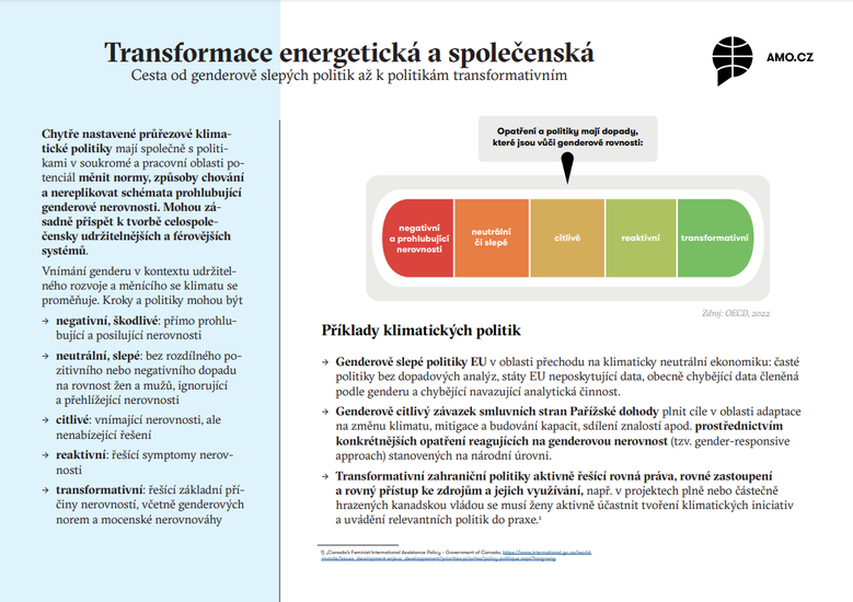 Factsheet: Transformace energetická a společenská
