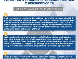 Vztahy EU s vybranými vnějšími partnery z perspektivy ČR