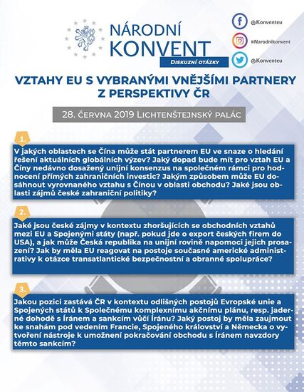 Vztahy EU s vybranými vnějšími partnery z perspektivy ČR