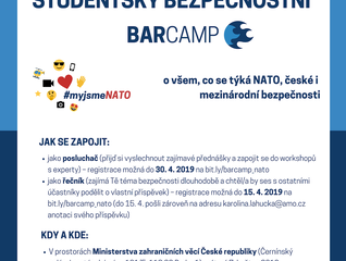 AMO uspořádá studentský bezpečnostní barcamp na téma NATO a české a mezinárodní bezpečnosti