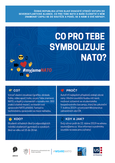 SOUTĚŽ pro studenty středních a vysokých škol: Ukaž, co pro Tebe znamená NATO