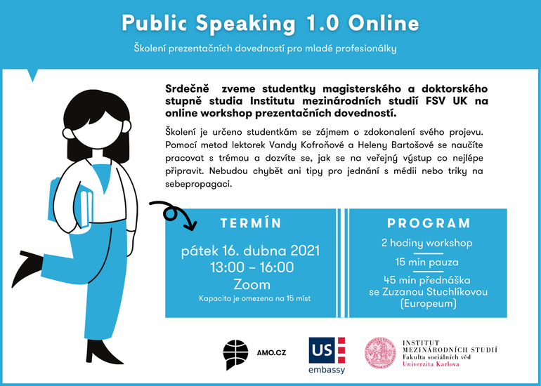 Public Speaking 1.0 Online: školení prezentačních dovedností pro mladé profesionálky