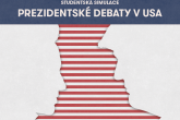 Náborový plakát k projektu Simulace americké prezidentské debaty 2016