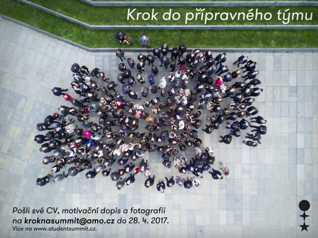 Krok do přípravného týmu XXIII. ročníku Pražského studentského summitu